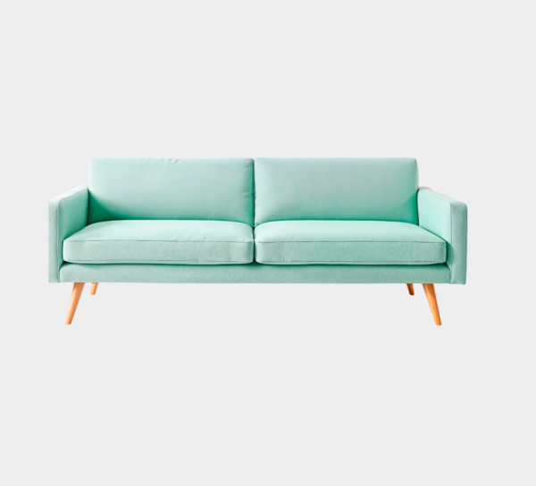 Modern Mint Upholstered Sofa