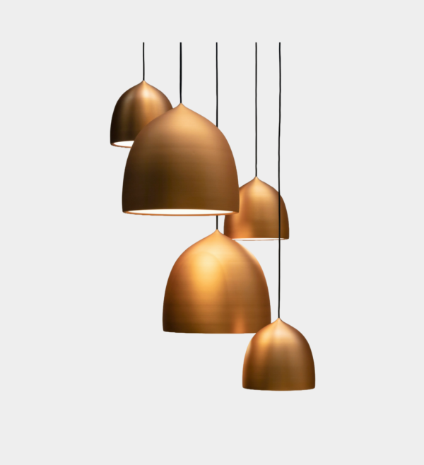 Gold Pendant Light Set