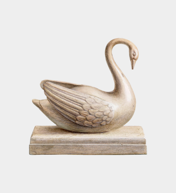 Rustic Swan Table Ornament